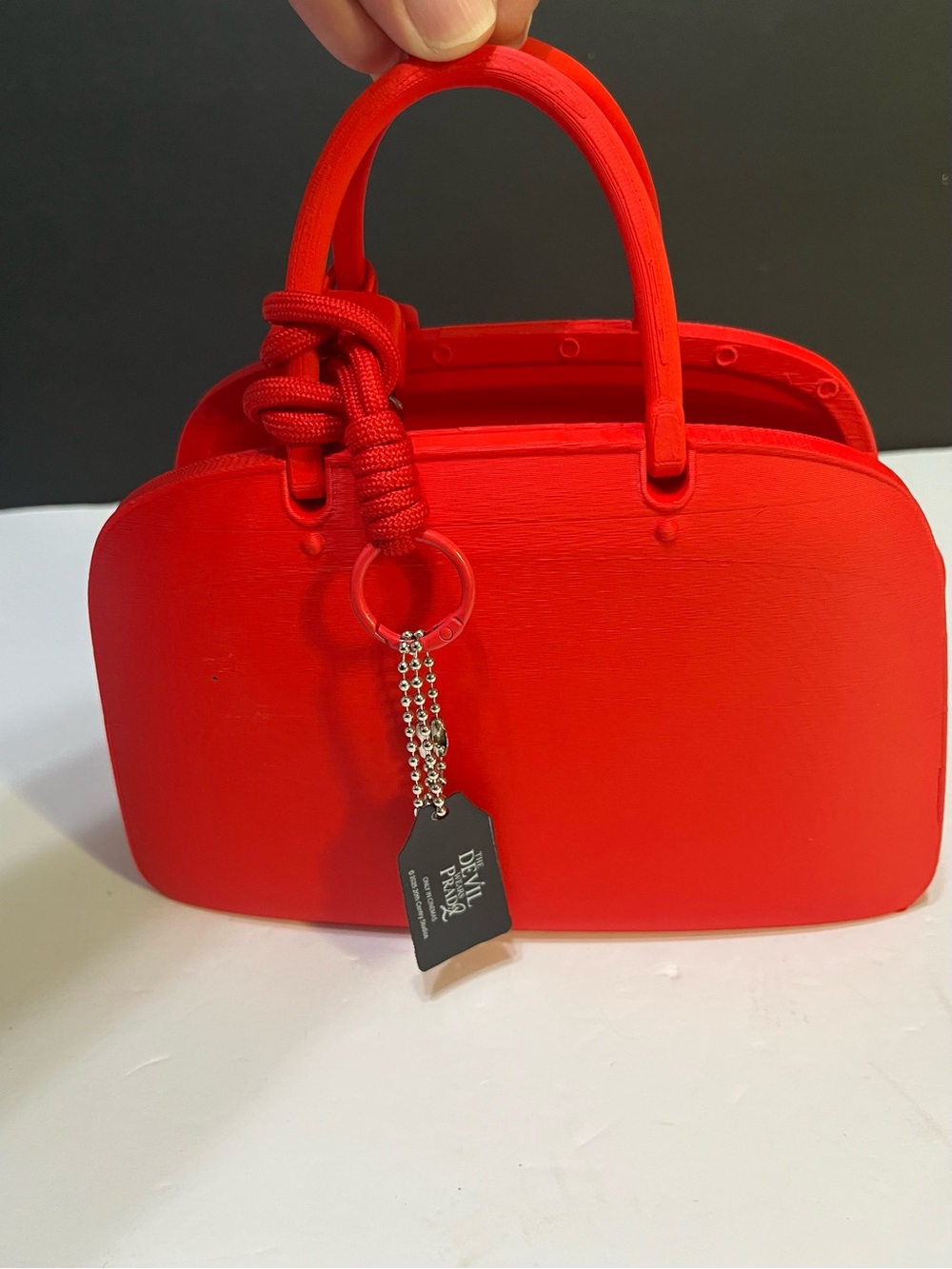 The Devil Waera Prada 2 handbag Red  Satchel Popcorn Bucket